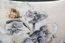 TS Collection bloempot designed by lammie kunststof, metaal 9x7cm moonlight meadow