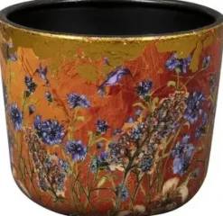 TS Collection bloempot dreamy hummingbird kunststof, metaal 7x7cm dreamy hummingbird