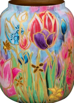 TS Collection bloempot dutch beauty metaal 21x24cm spring