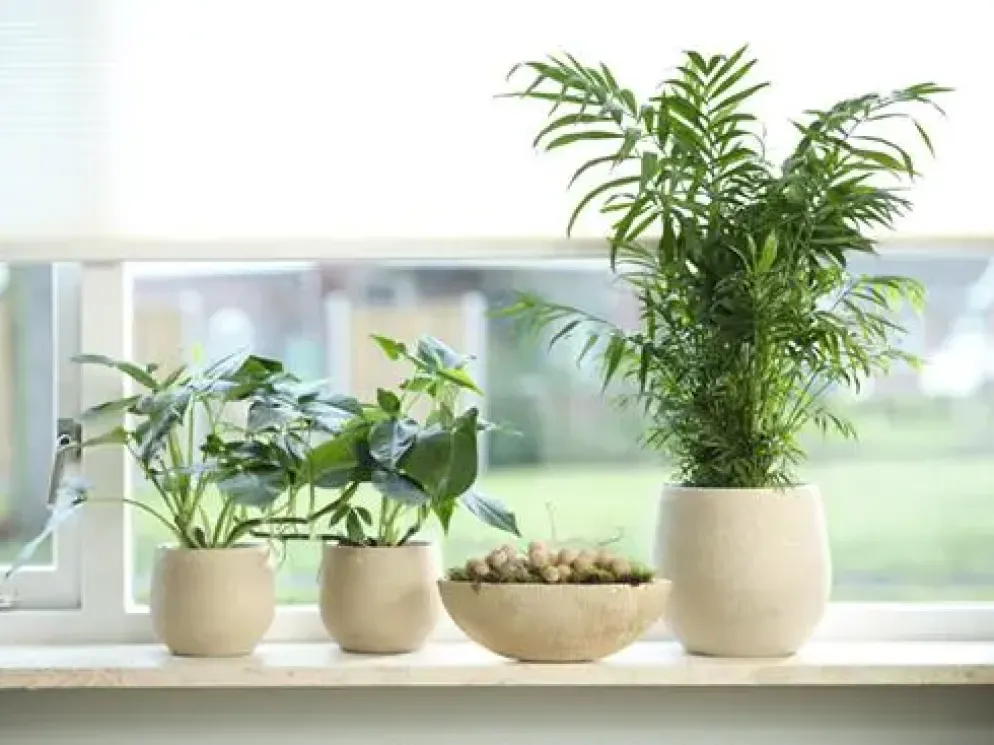 TS Collection bloempot keramiek 15x13cm shiny sand