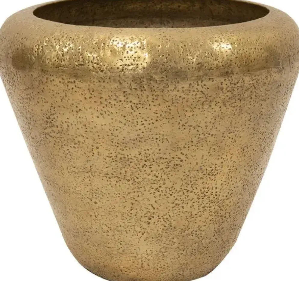 TS Collection bloempot naya metaal 54x50cm gold