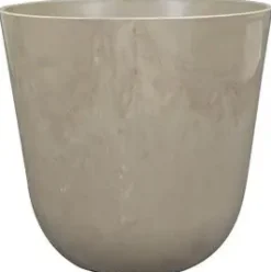 TS Collection bloempot palermo kunststof, steen 17x15cm clay