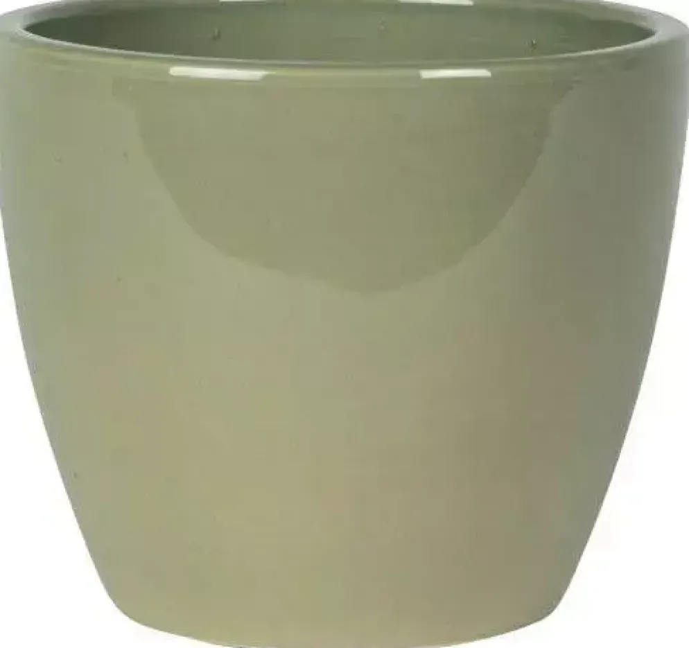 TS Collection bloempot sven keramiek 16x13cm mint