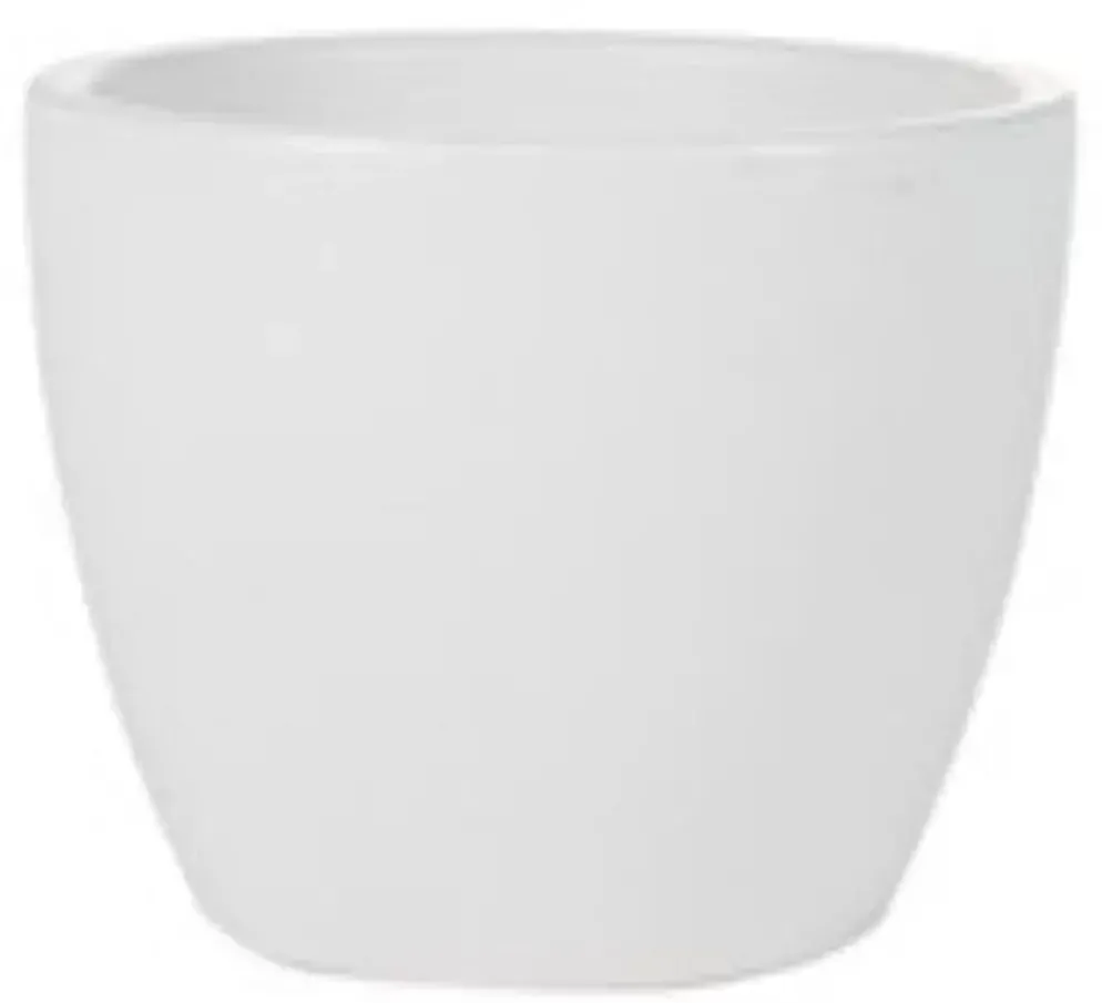 TS Collection bloempot sven keramiek 13x11cm wit