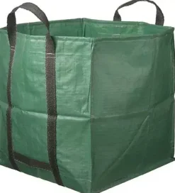 Tuinafvalzak vierkant 252L groen