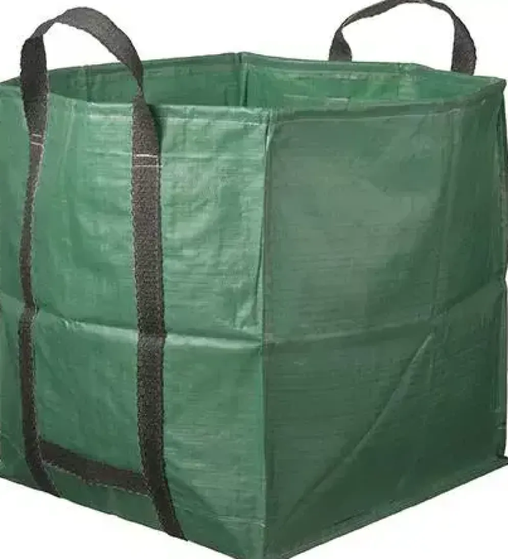 Tuinafvalzak vierkant 252L groen