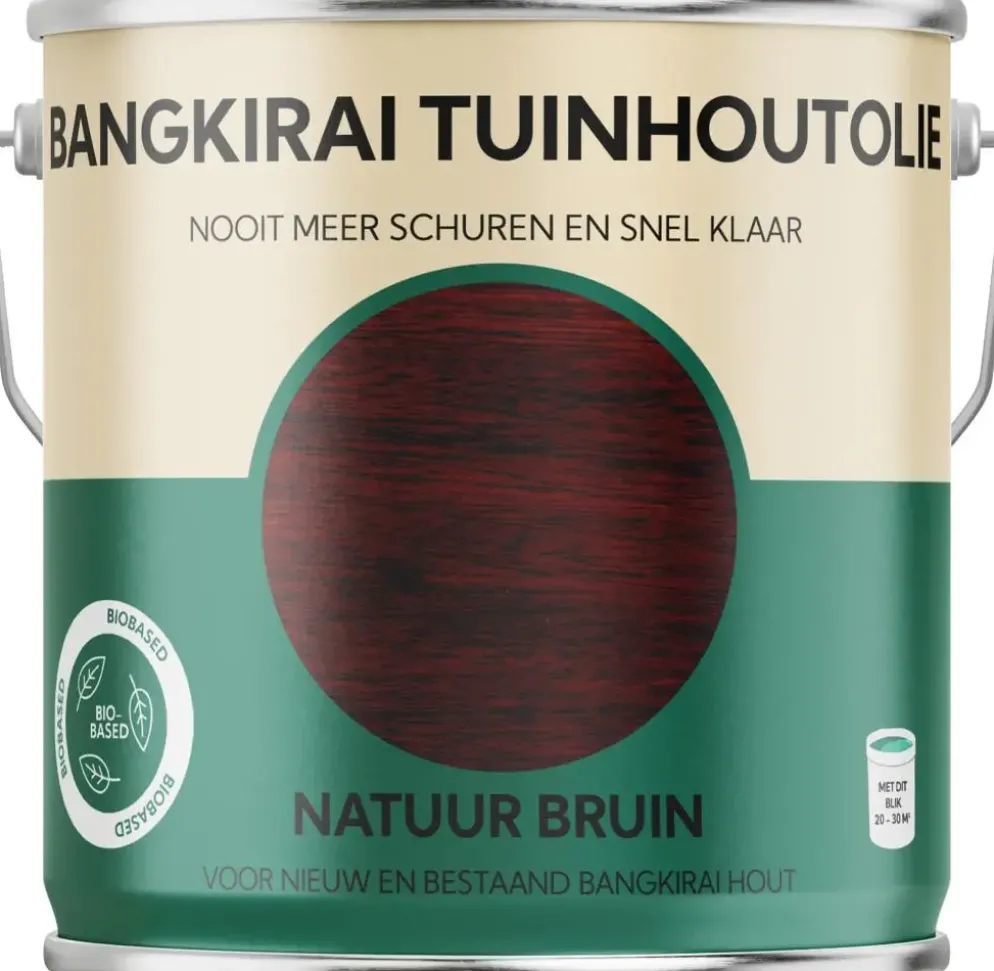 Tuinhoutolie Bangkirai – Natuurbruin – 2500 ml
