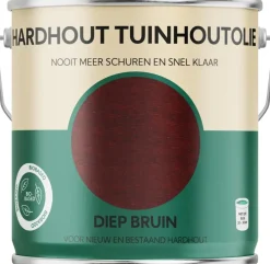 Tuinhoutolie Hardhout – Diepbruin – 2500 ml