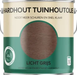 Tuinhoutolie Hardhout – Lichtgrijs – 2500 ml