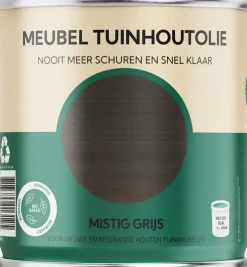 Tuinhoutolie Meubelolie – Mistig Grijs – 750 ml