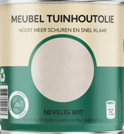 Tuinhoutolie Meubelolie – Nevelig Wit – 750 ml