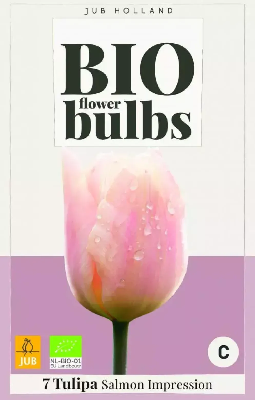 Tulipa salmon impression 7 bloembollen biologisch geteeld