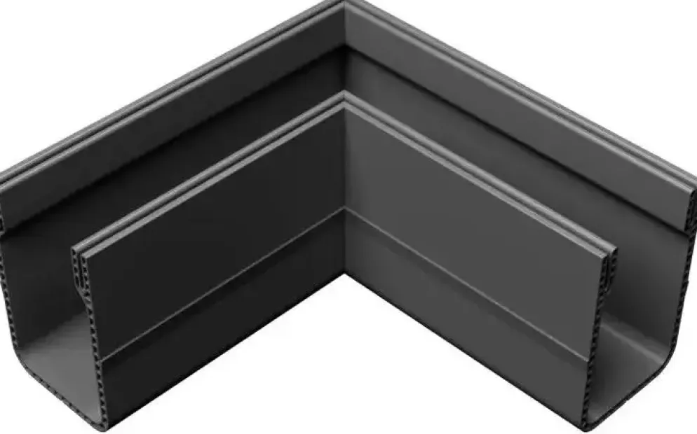 Ultra drain l-hoekstuk pvc