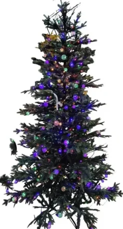 Uniplant kerstboom met lichtjes 210cm