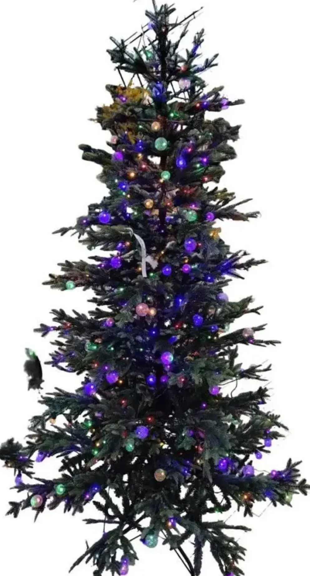 Uniplant kerstboom met lichtjes 210cm