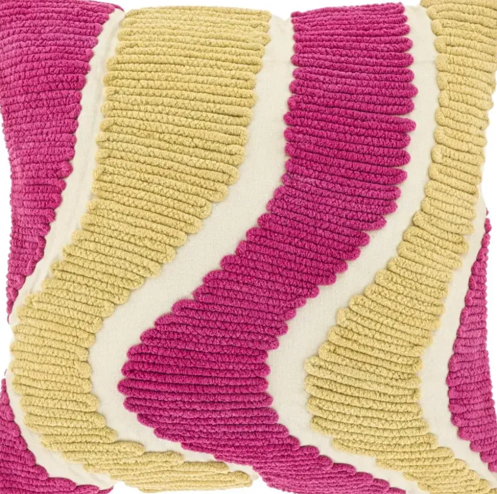 Unique Living kussen charly 45x45cm fuchsia