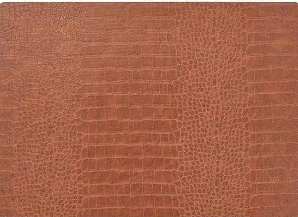 Unique Living placemat bodil 30x43cm leather brown