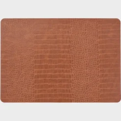 Unique Living placemat bodil 30x43cm leather brown