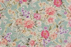 Unique Living placemat flowers 28.5x43.5cm surf blue
