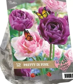 Urban flowers - pretty in pink 12 stuks