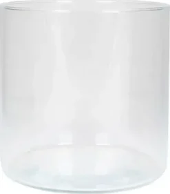 Vaas cilinder glas d19h19cm transparant