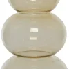 Vaas glas 19x36 cm bruin