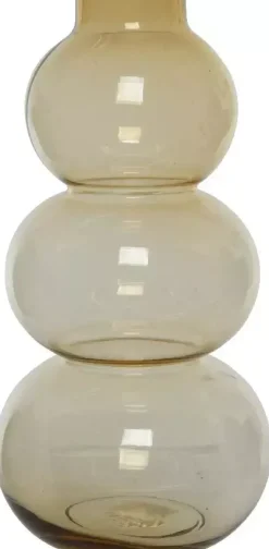 Vaas glas 19x36 cm bruin
