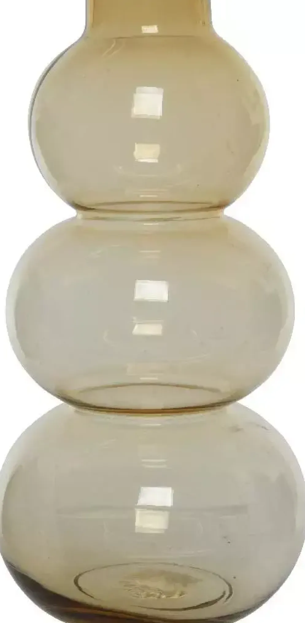Vaas glas 19x36 cm bruin