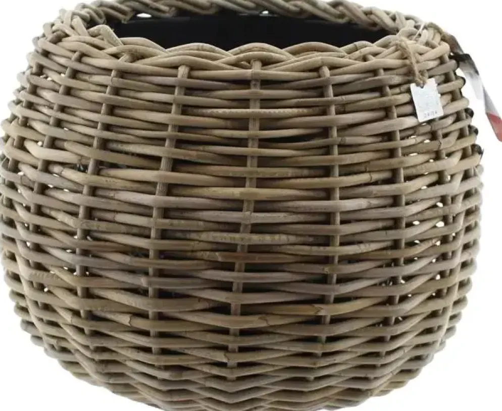 Van der Leeden Drypot Tina Rotan 45x34 Grijs