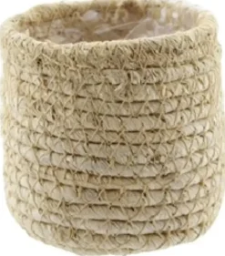 Van der Leeden Mandwerk BV bloemenmand mais d7h8cm natural