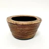 Van der Leeden Mandwerk BV drypot rotan d23h14cm bronze