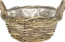 Van der Leeden Rotan grote plantenmand 35x15cm