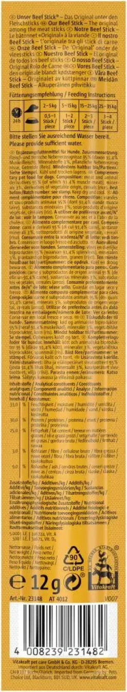 Vitakraft Beef Stick Original Junior mineralen + vitamines 12g