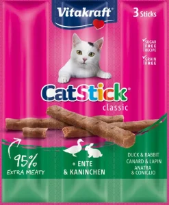 Vitakraft Cat-Stick mini eend & konijn 18g