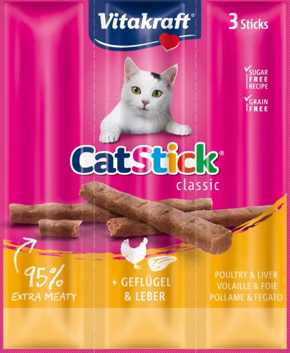 Vitakraft Cat-Stick mini gevogelte & lever 18g