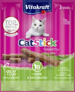 Vitakraft Cat-Stick mini kip & kattengras 18g