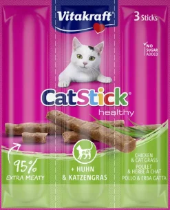 Vitakraft Cat-Stick mini kip & kattengras 18g