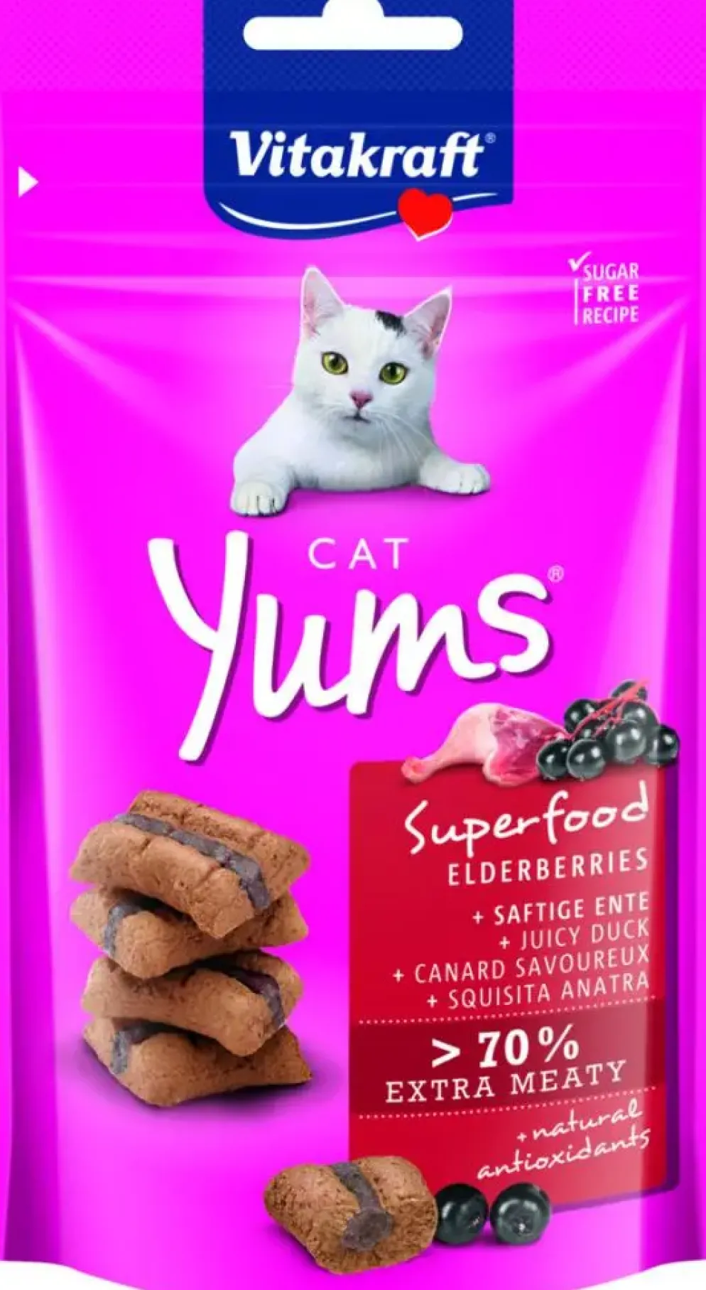 Vitakraft Cat Yums superfood & vlierbessen 40g