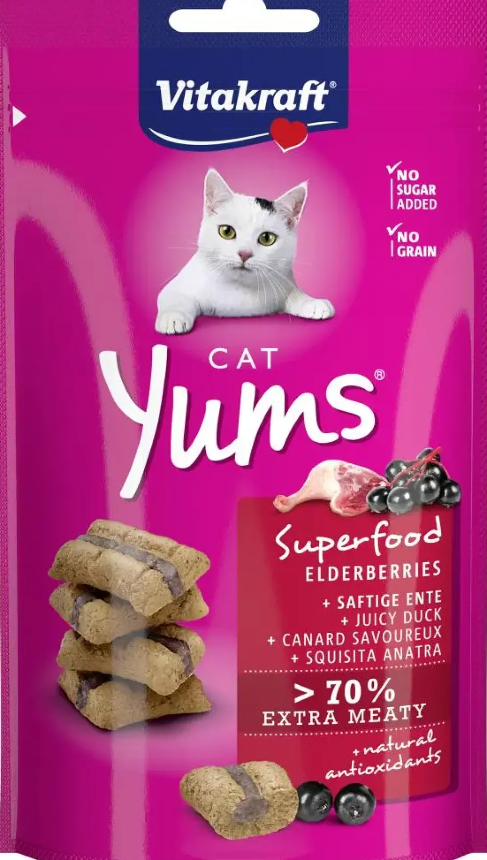 Vitakraft Cat Yums superfood & vlierbessen 40g