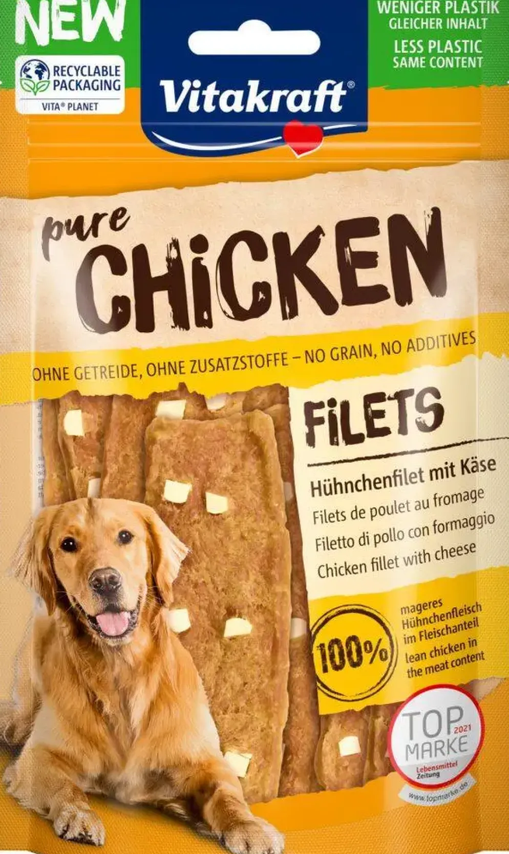 Vitakraft Chicken kipfilets met kaas, 80g