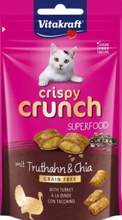Vitakraft Crispy Crunch kalkoen & chiazaden 60g