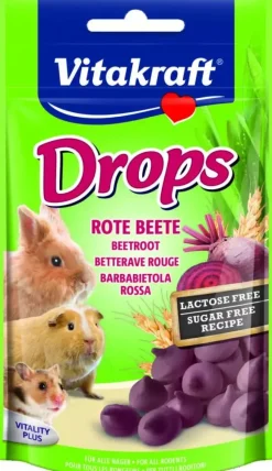 Vitakraft drops bieten knaagdierensnack lactosevrij 75g
