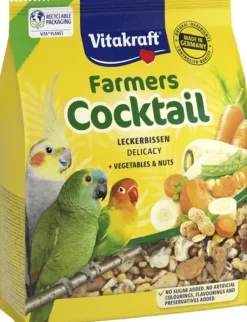Vitakraft Farmers Cocktail groenten & noten voor papegaaien en grote parkieten 250g