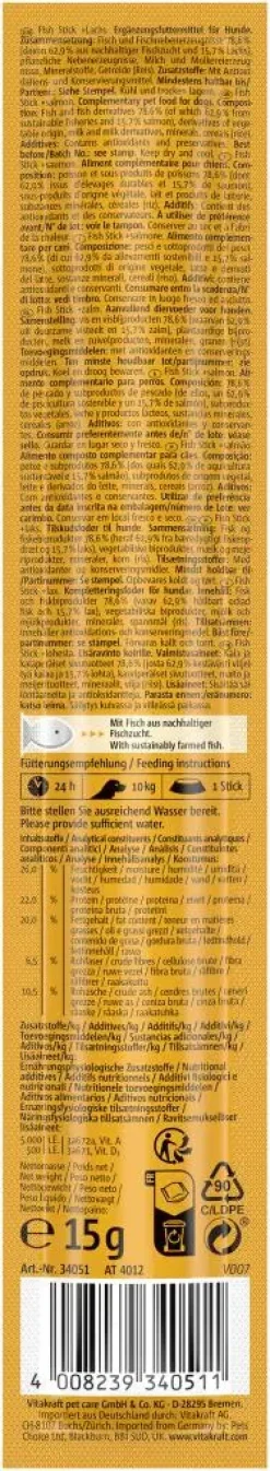 Vitakraft Fish Stick met zalm 15g