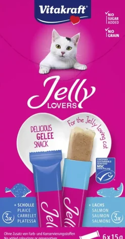 Vitakraft Jelly lovers multipack zalm & schol MSC 6 x 15g