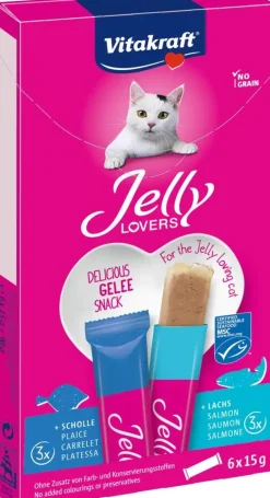 Vitakraft Jelly lovers multipack zalm & schol MSC 6 x 15g