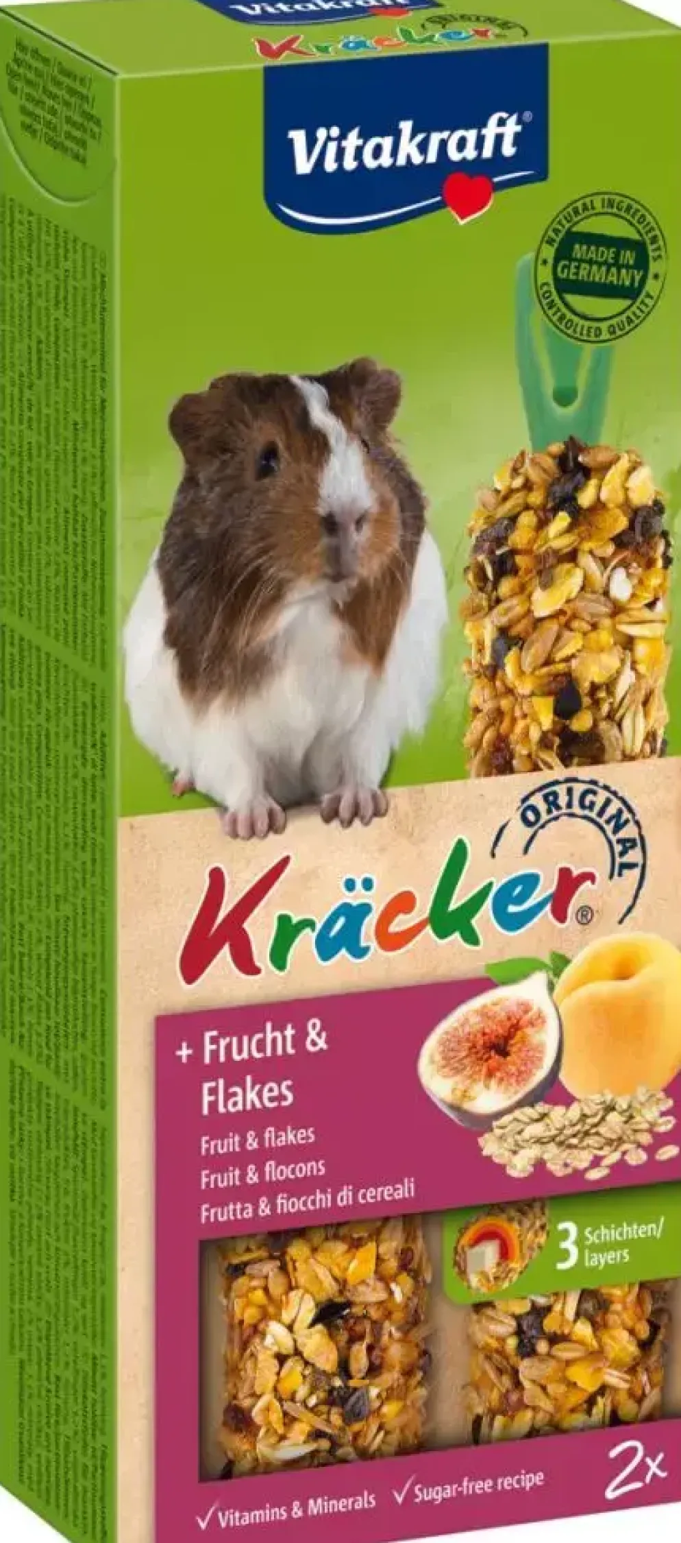 Vitakraft Kräcker cavia fruit & flakes 2-in-1