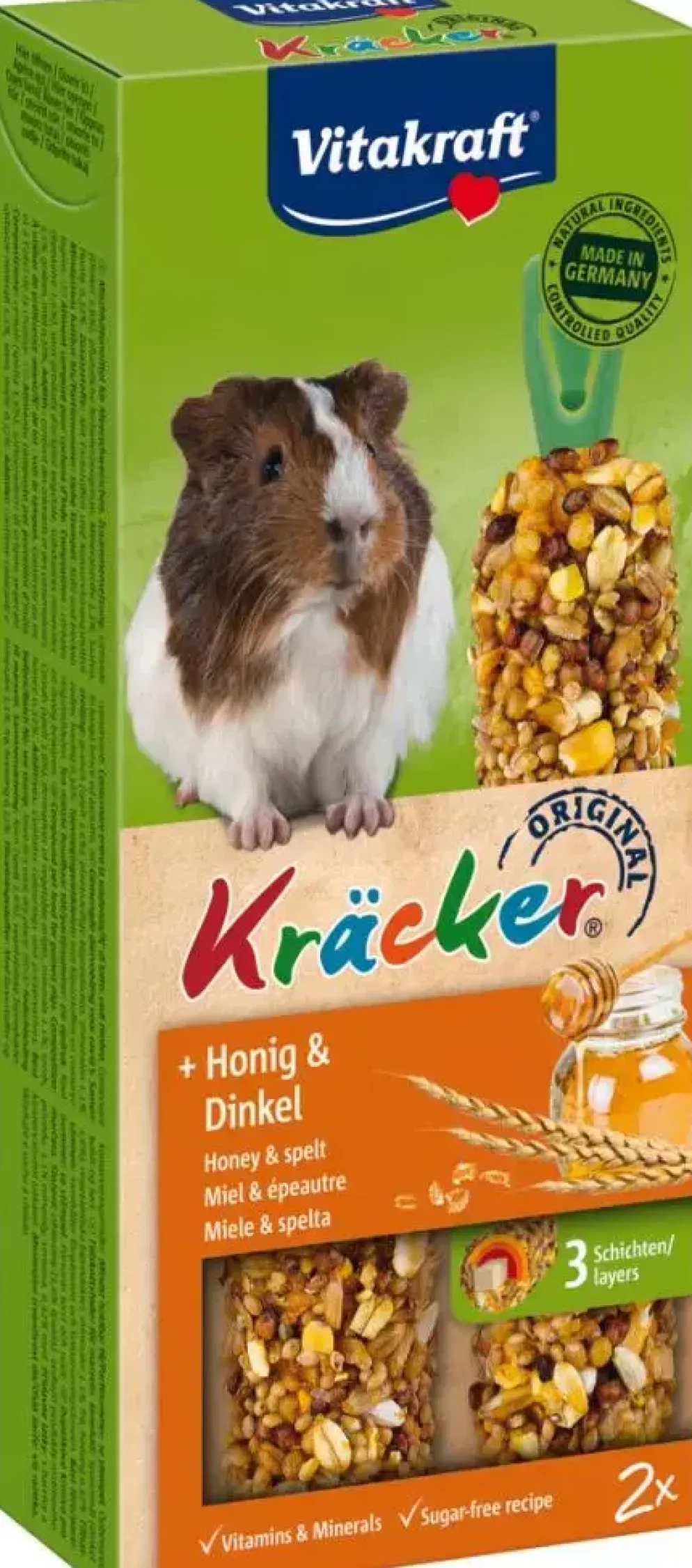 Vitakraft Kräcker cavia honing & spelt 2-in-1