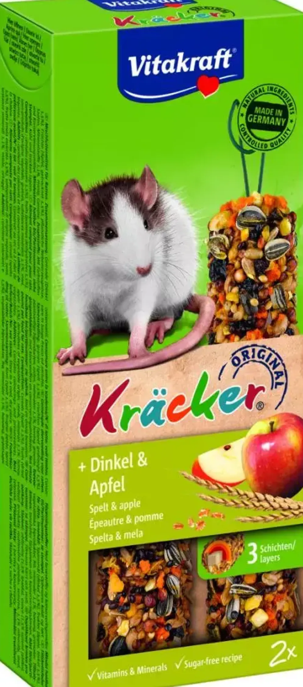 Vitakraft Kräcker Original rat met spelt en appel