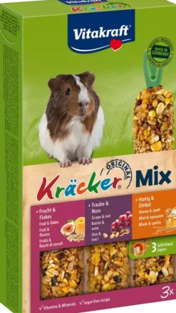 Vitakraft Kräcker Trio Mix caviasnack 3-in-1